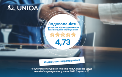 Рівень задоволеності клієнтів UNIQA в липні 2023 - фото